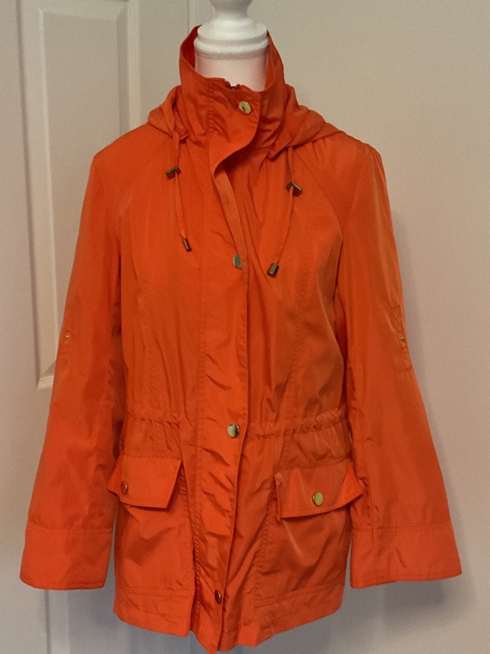 🤩 Laura Petites Vibrant Orange Utility Jacket - size  P/S